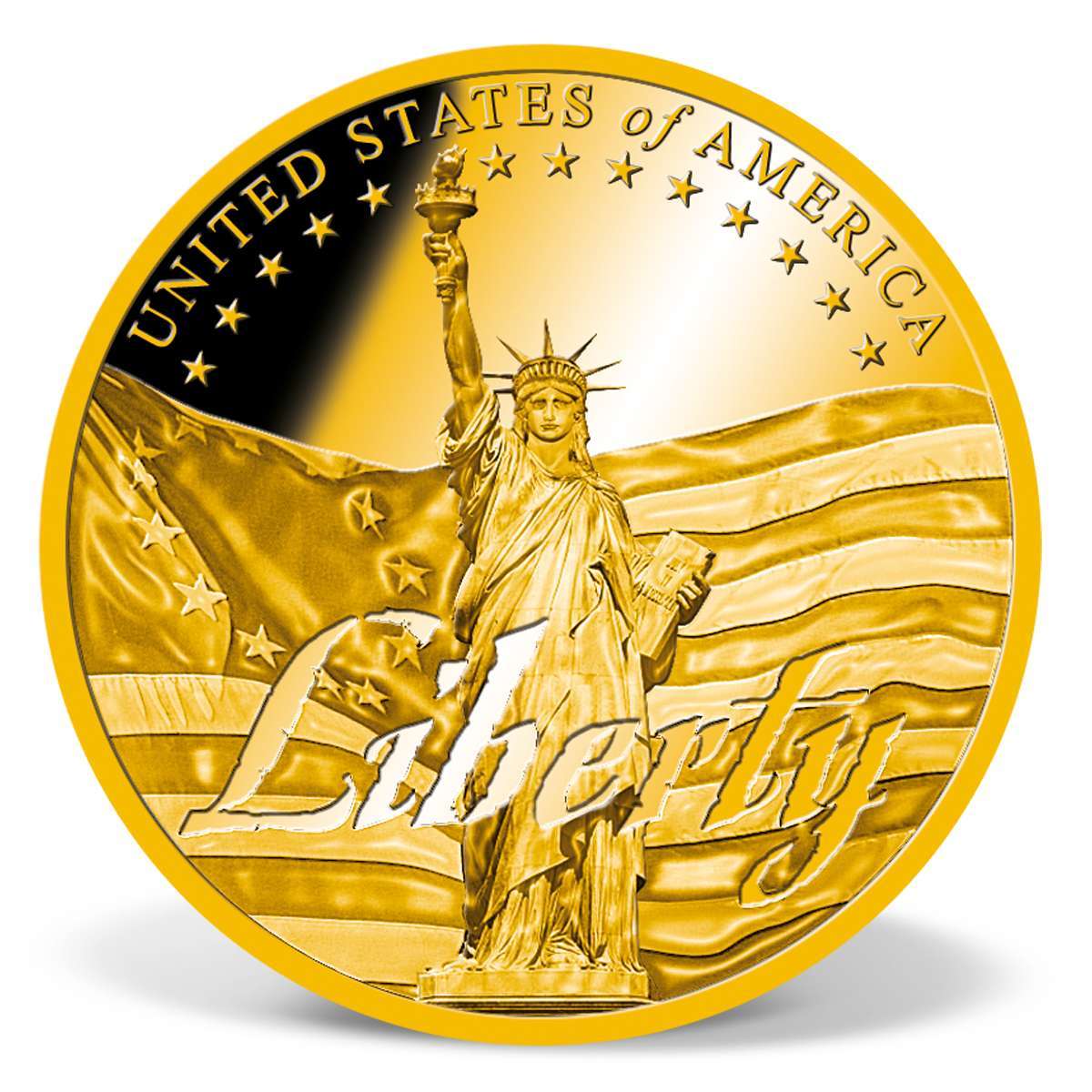 Liberty - Symbols of Freedom Commemorative Gold Coin | Solid Gold