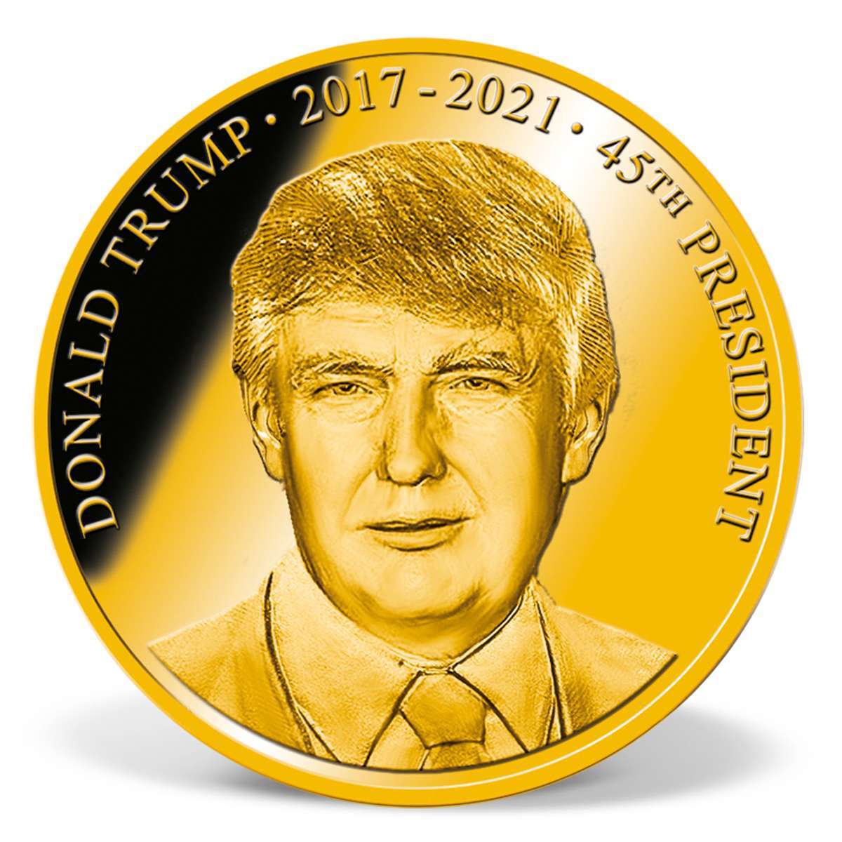 President Donald Trump Commemorative Coin GoldLayered Gold