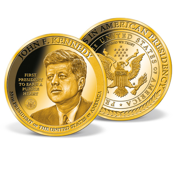 John F. Kennedy - First President to Earn a Purple Heart Colossal Commemorative Coin US_2200352_1