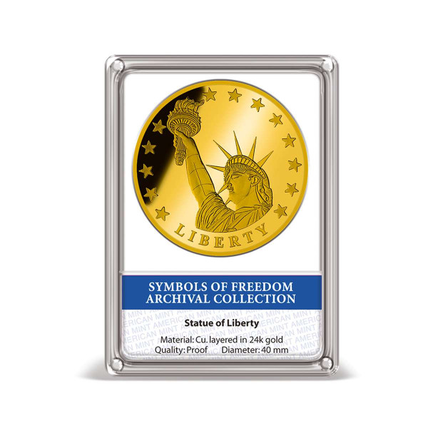 Statue of Liberty Archival Edition Commemorative Coin | Gold-Layered