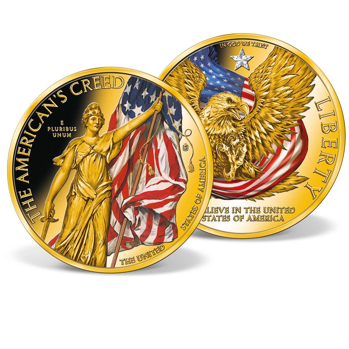 United States Of America Commemorative Coin | Gold-Layered | Gold ...