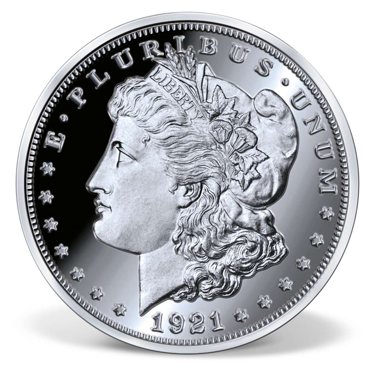 1921-D Morgan Dollar High Relief Archival Replica | Silver-Plated | Silver  | American Mint