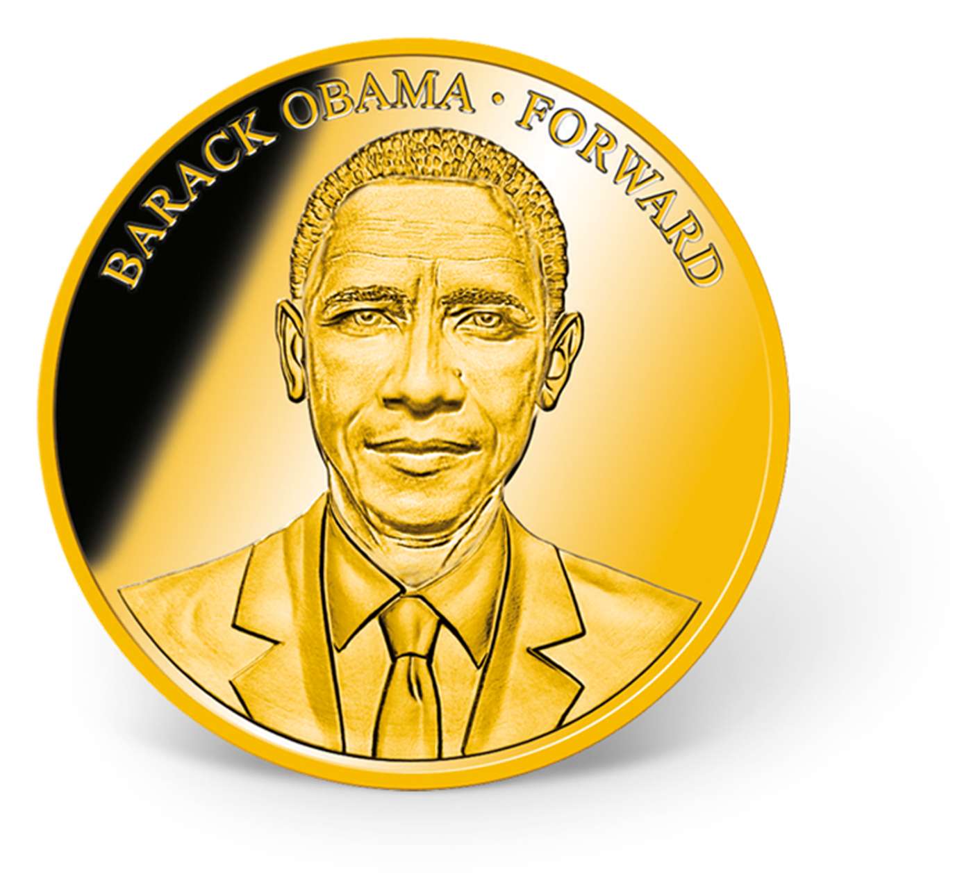 President Barack Obama Precious Metal Coin Set | Gold-Layered | Gold ...