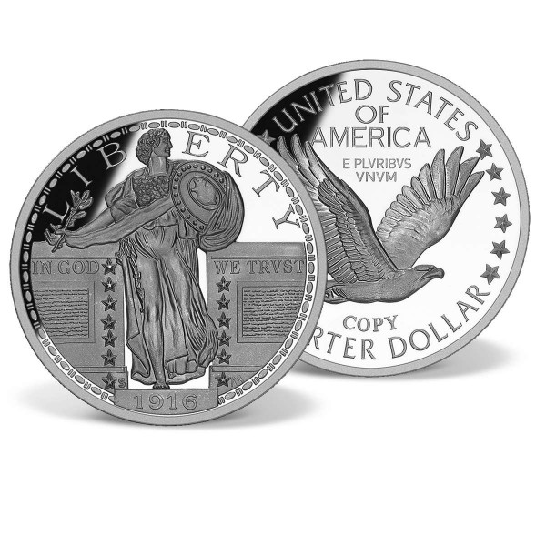 1916 Standing Liberty Quarter Dollar Replica