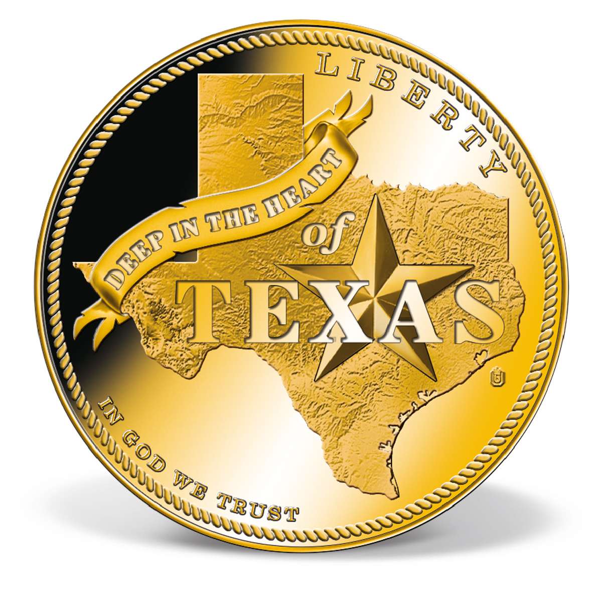 Pride of Texas Coin Set GoldLayered Gold American Mint