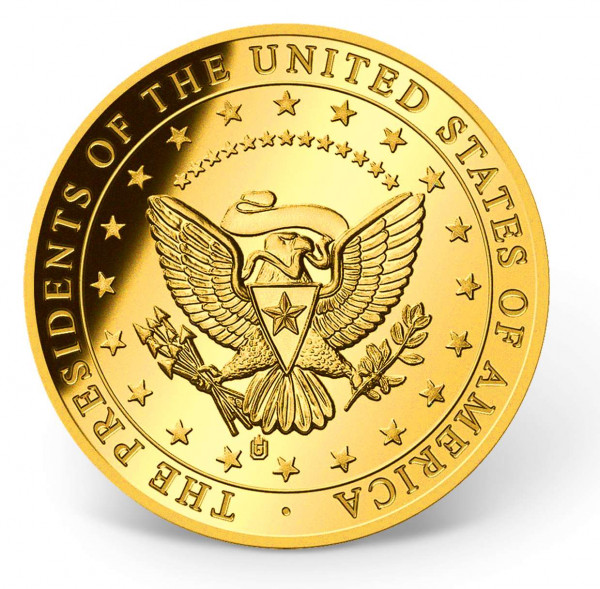 President Barack Obama Precious Metal Coin Set | Gold-Layered | Gold ...