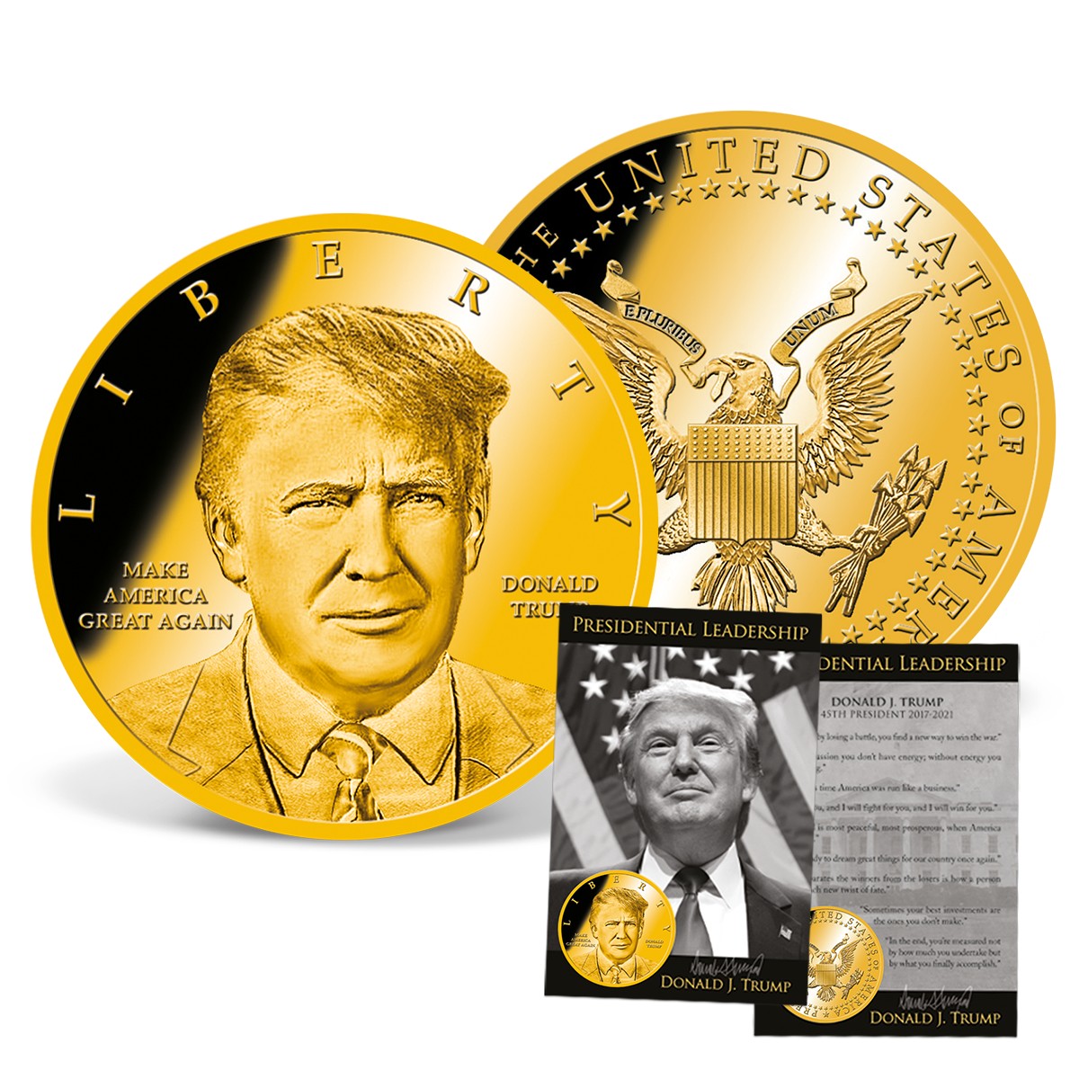 'Donald Trump Presidential Leadership' Coin | Gold-Layered | Gold ...