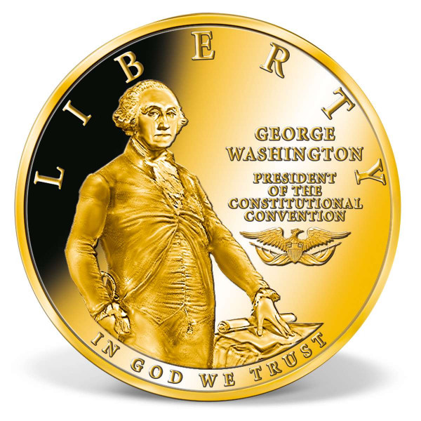 George Washington Commemorative Coin | Gold-Layered | Gold | American Mint