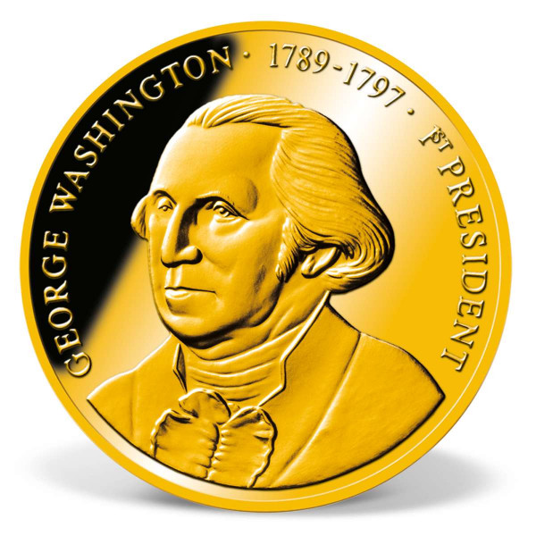George Washington Commemorative Coin | Gold-Layered | Gold | American Mint