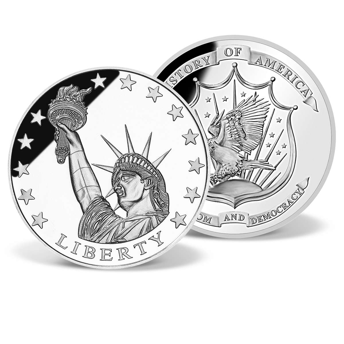 Statue of Liberty Commemorative Silver Coin Solid Silver