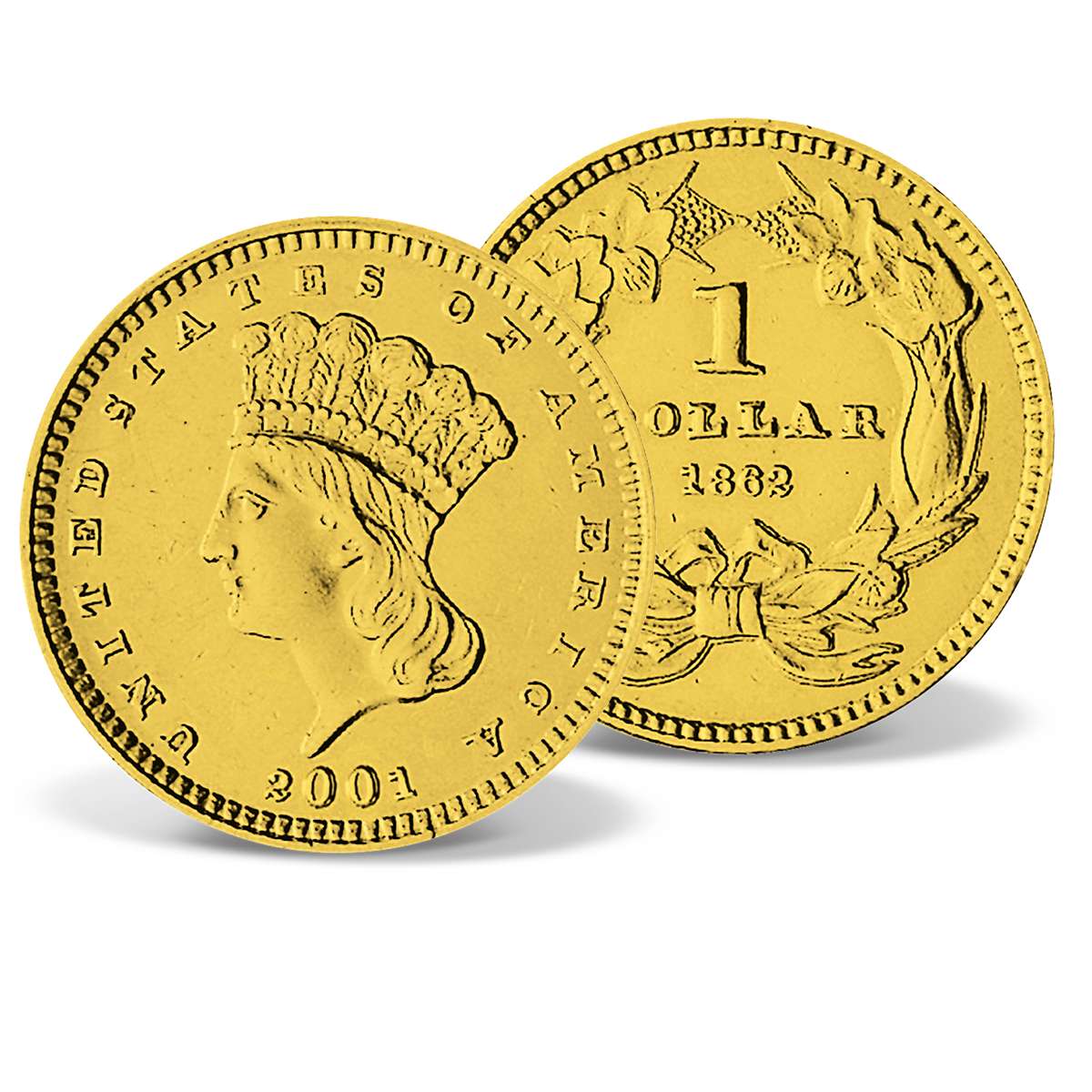 Indian Head Dollar Gold Replica Solid Gold Gold American Mint