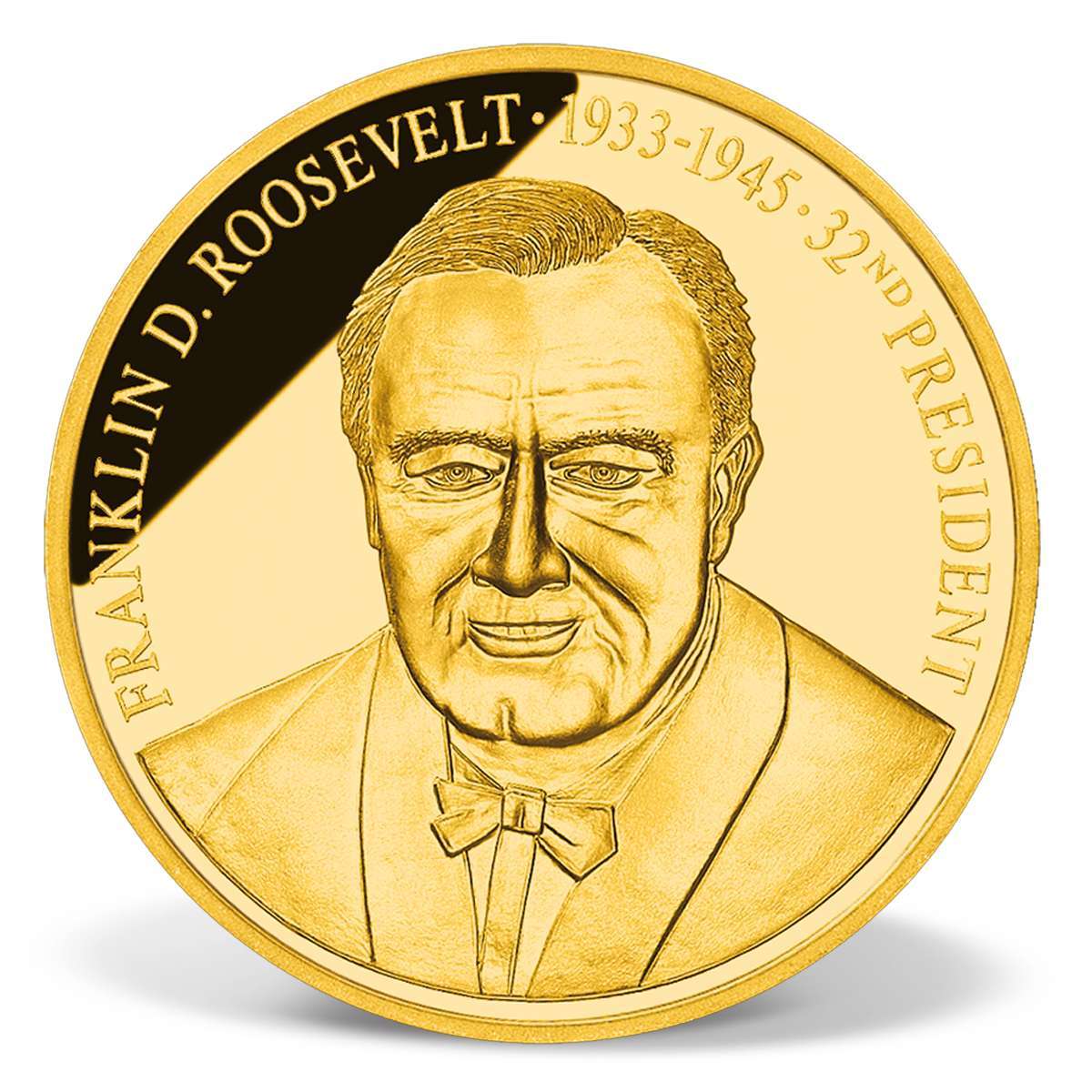 Franklin D. Roosevelt Commemorative Coin | Gold-Layered | Gold ...