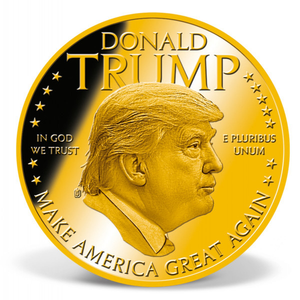Donald Trump Make America Great Again Commemorative Coin Set Gold