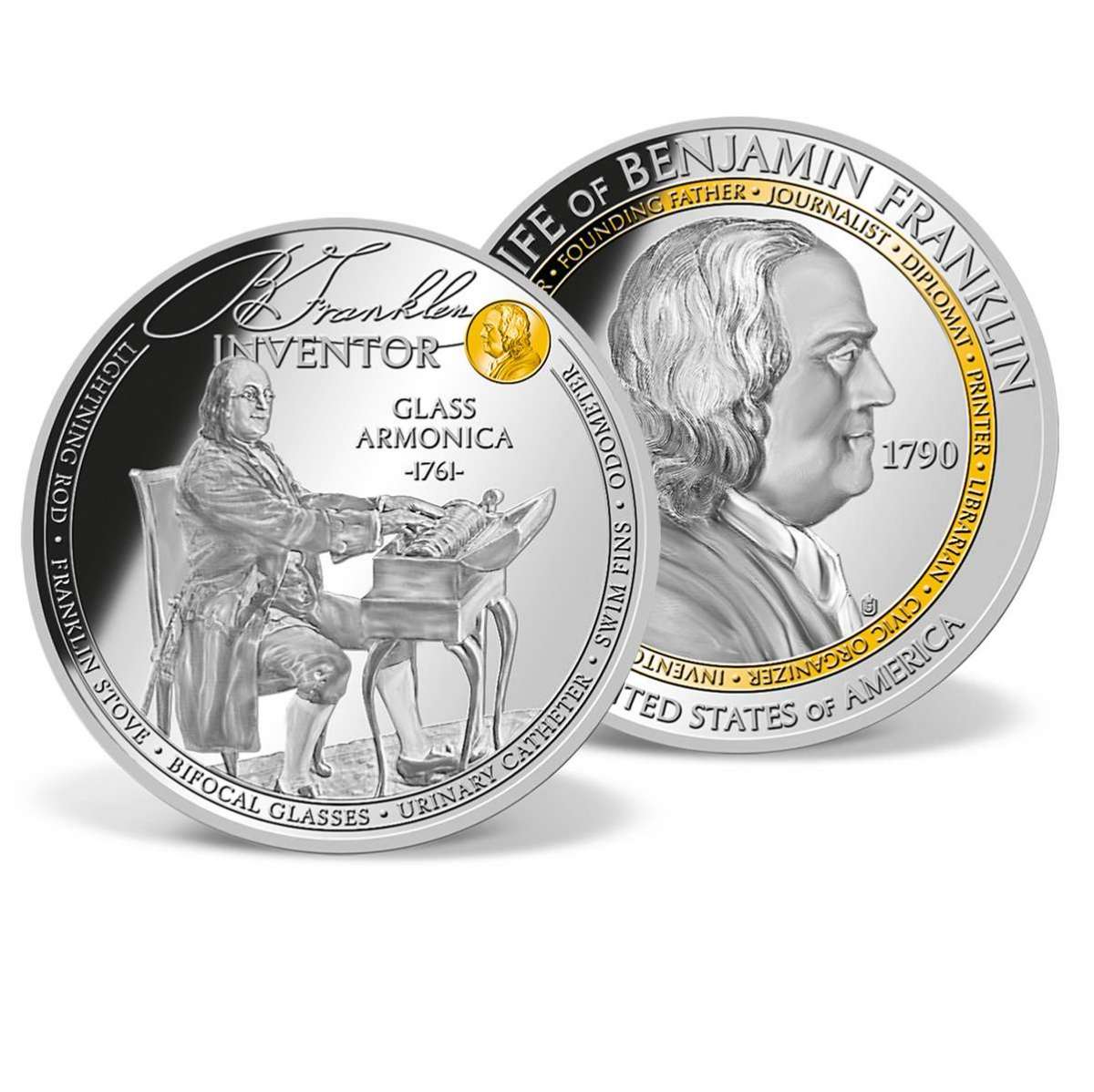 Also coin. Бенджамин Франклин монета. Benjamin Franklin Inventions. Commemorative Coins. Lincoln coincidences first Commemorative Mint.