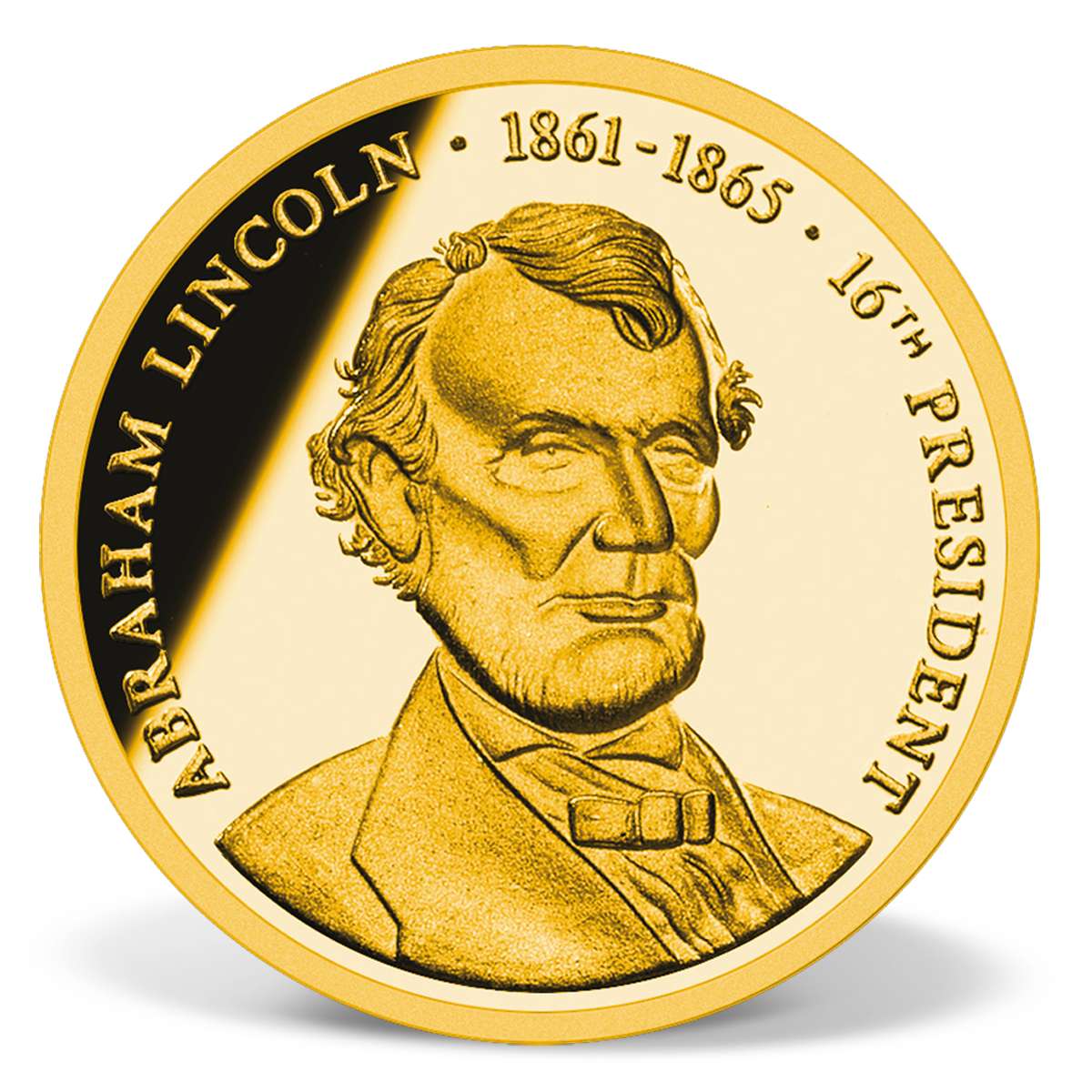 Abraham Lincoln Commemorative Gold Coin Solid Gold