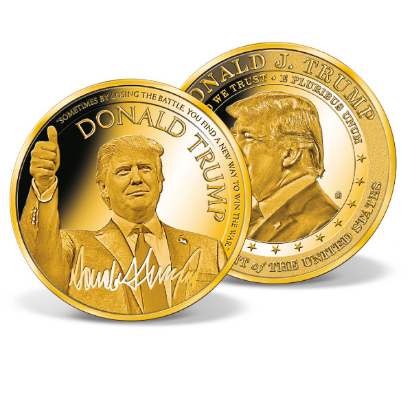 Donald Trump - Make America Great Again Commemorative Coin | Gold ...