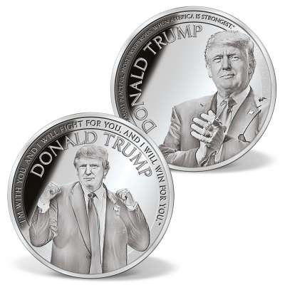 Complete Speeches of Donald Trump Coin Set | Silver-Plated | Silver ...