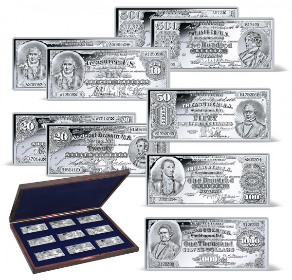 1878-1880 Silver Certificates Ingot Set US_9171468_1