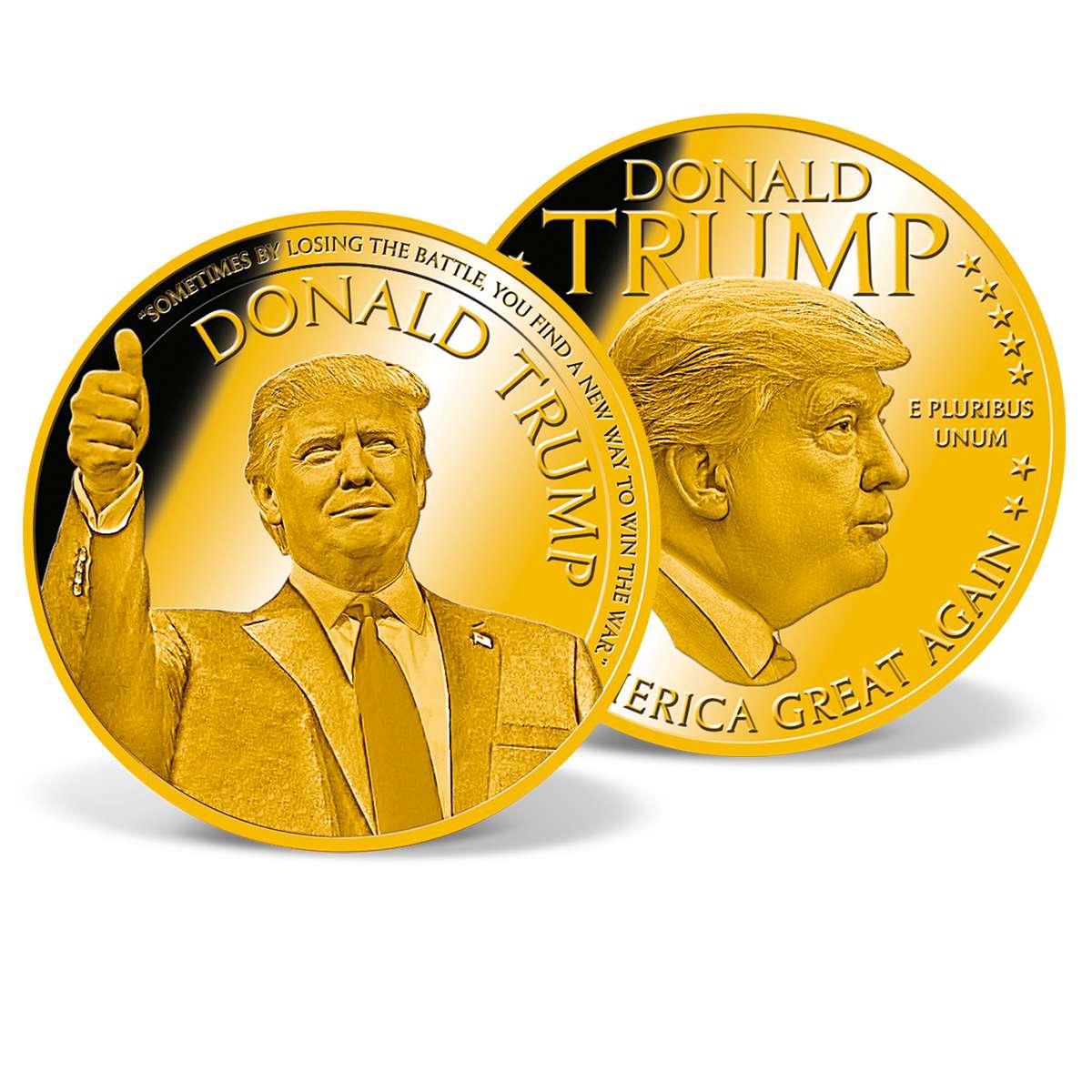 Donald Trump - Make America Great Again Commemorative Coin | Gold ...