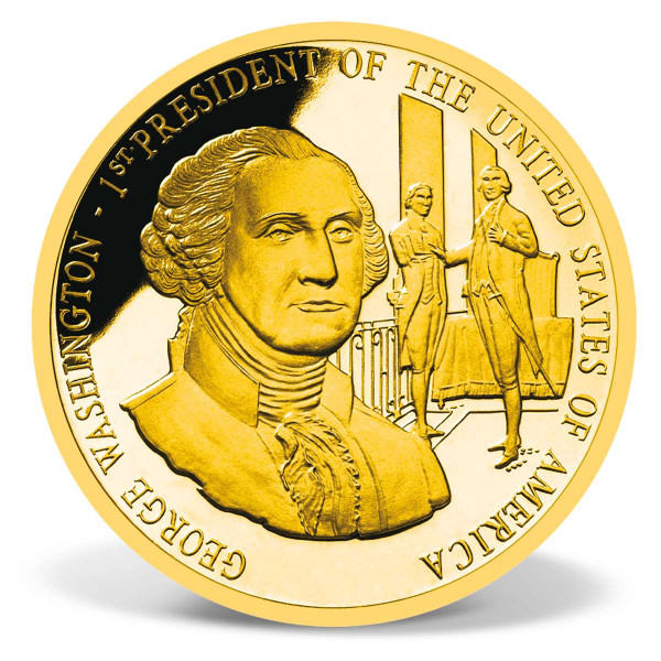 George Washington Presidential Coin Tribute | Gold-Layered | Gold ...