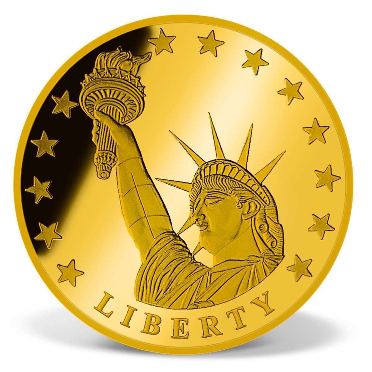 Statue of Liberty Archival Edition Commemorative Coin GoldLayered