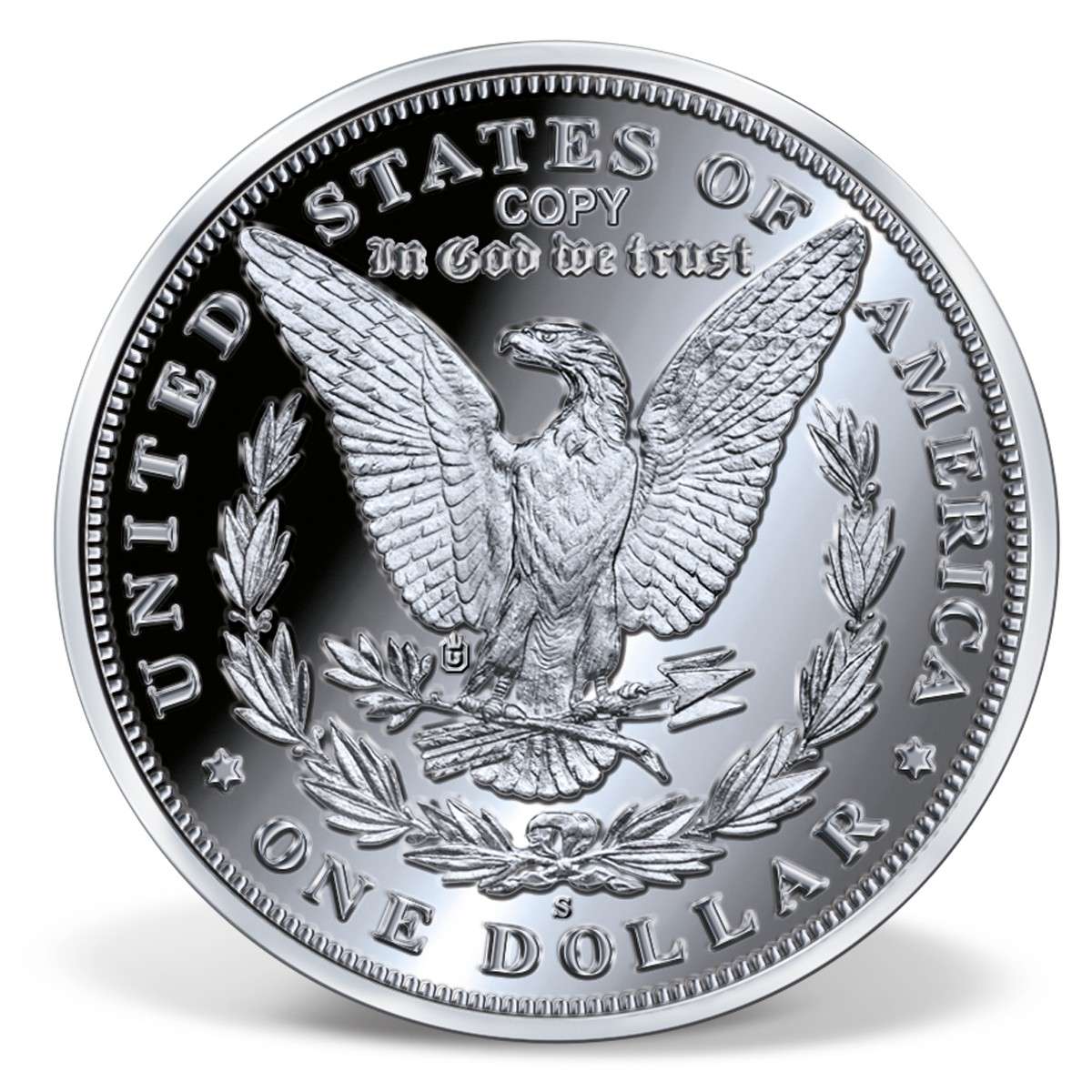 1921-D Morgan Dollar High Relief Archival Replica | Silver-Plated | Silver  | American Mint