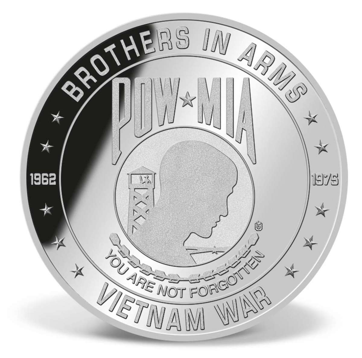 POWMIA Commemorative Coin SilverPlated Silver American Mint