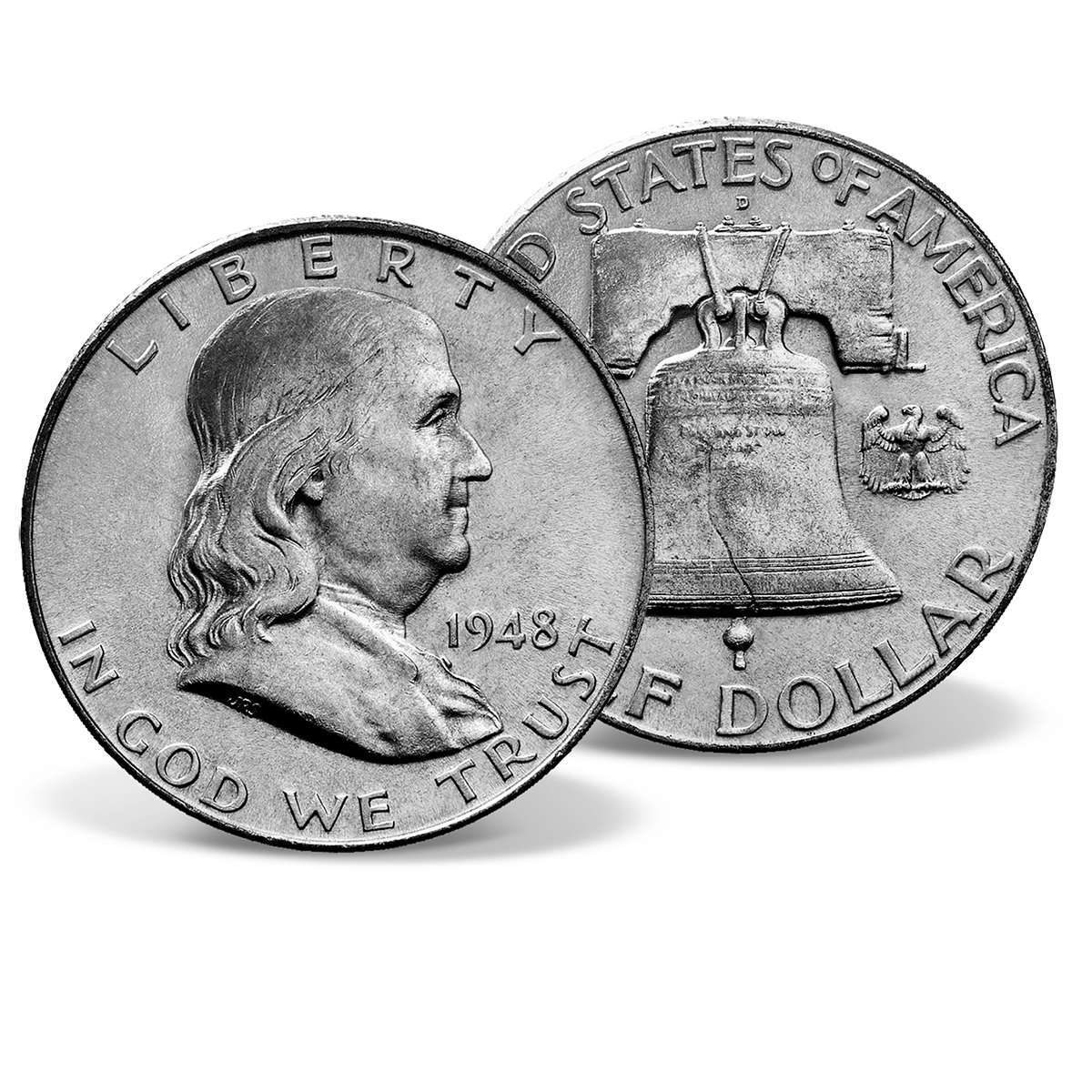 1948 Franklin Silver Half Dollar | Solid Silver | Silver | American Mint