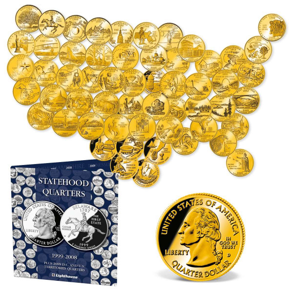 Gold-Layered State Quarters Set US_2542196_1