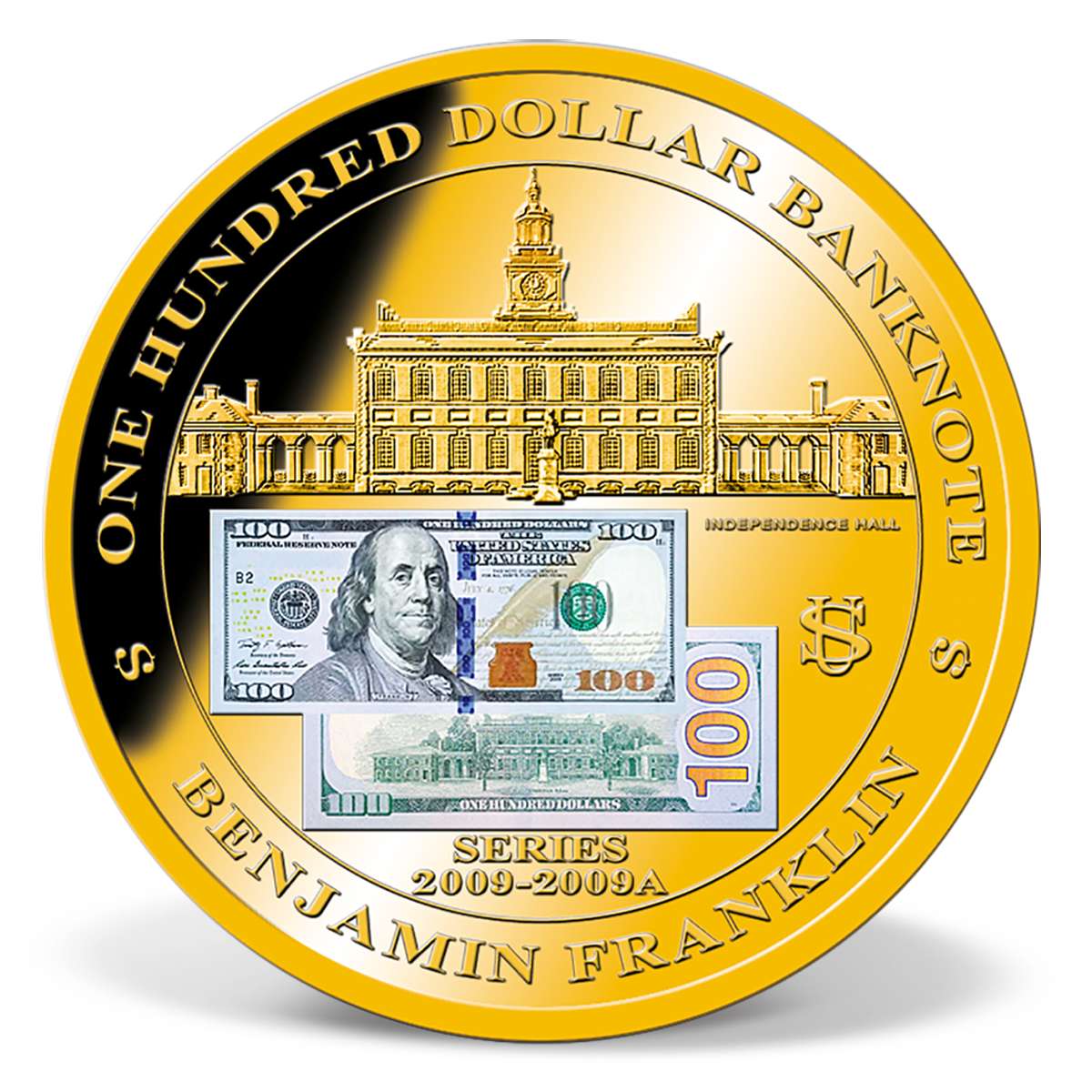 one-hundred-dollar-banknote-commemorative-coin-gold-layered-gold