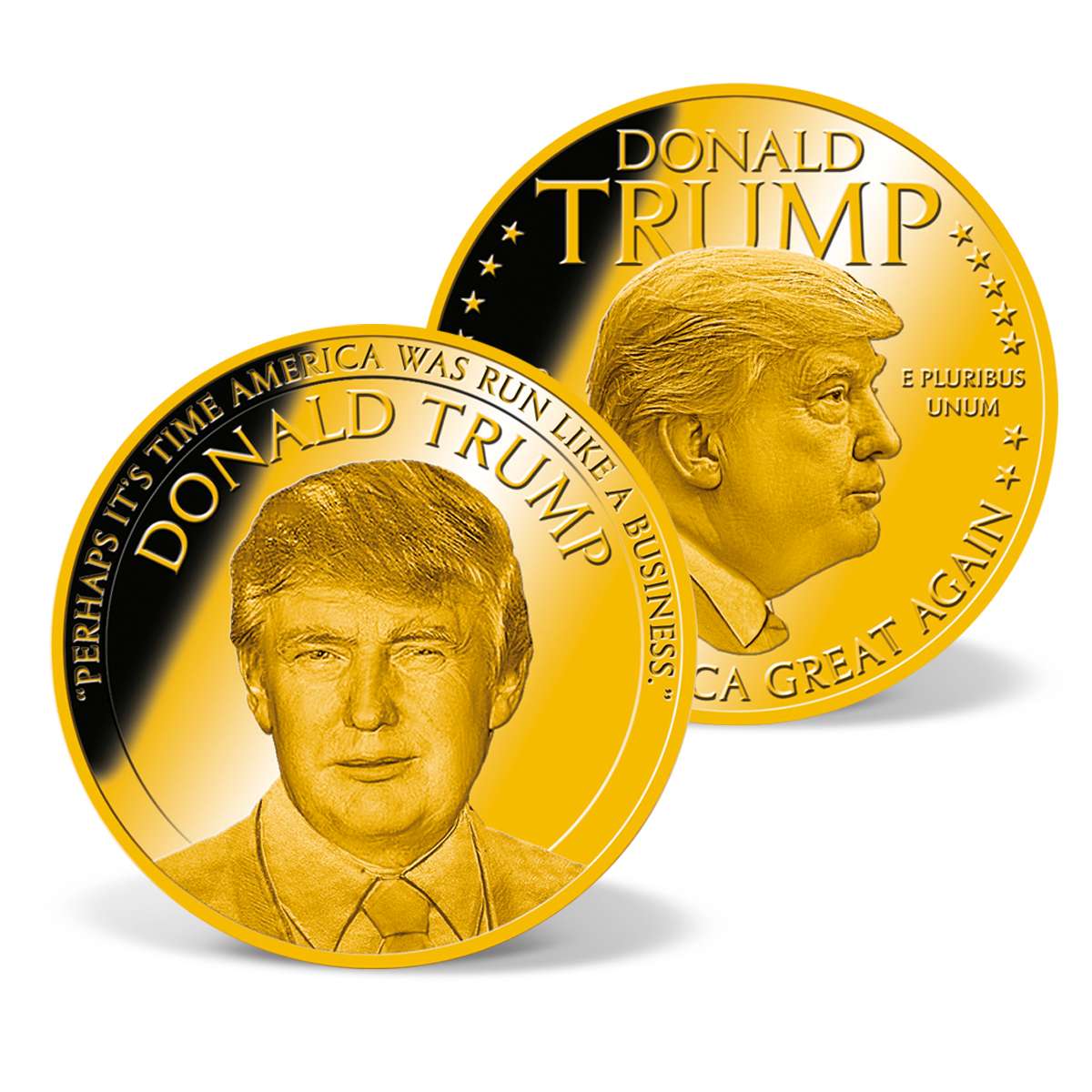 Donald Trump - Run America Like a Business Commemorative Coin | Gold ...