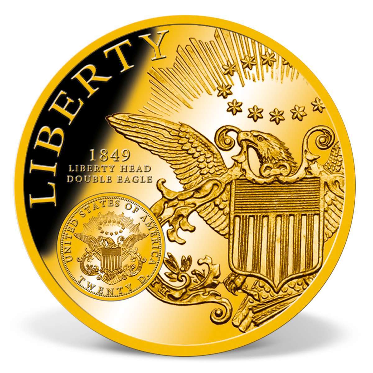 Liberty Double Eagle Gold Commemorative Coin American Mint